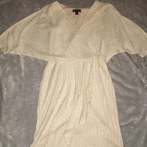 Maggy Boutique Champagne Wrap Dress